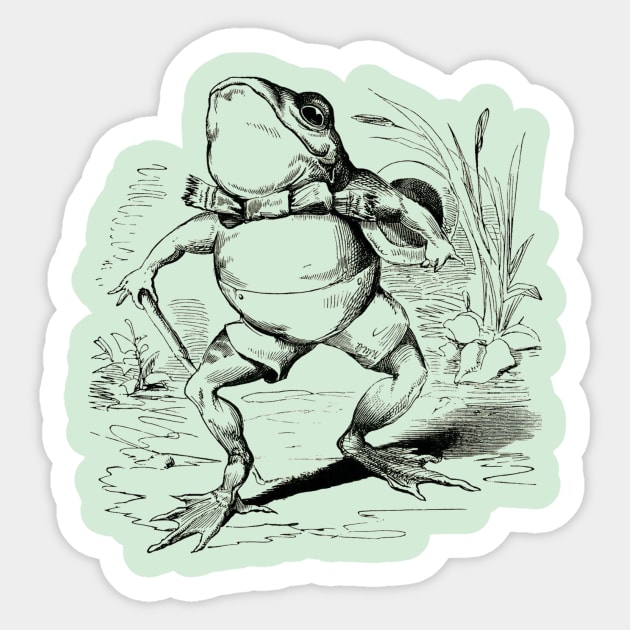 Good TIme Frog Dances the Night Away Sticker by Star Scrunch